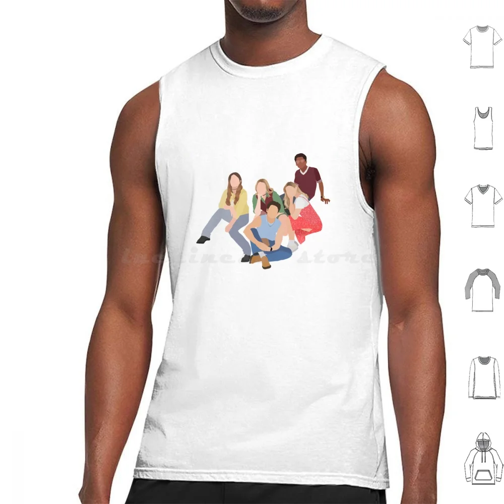 Cruel Summer Freeform Tank Tops Print Cotton Cruel Summer Show Olivia Holt Chiara Aurelia Sarah Drew Thriller Jeanette