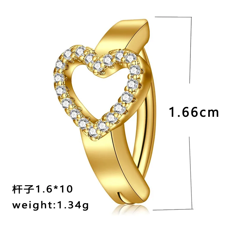 تشيكوسلوفاكيا فراشة البطن خاتم على شكل زر ثقب القلب السرة الحديد مجوهرات مطلي 18K الذهب عكس حلقات البطن المنحنية #4