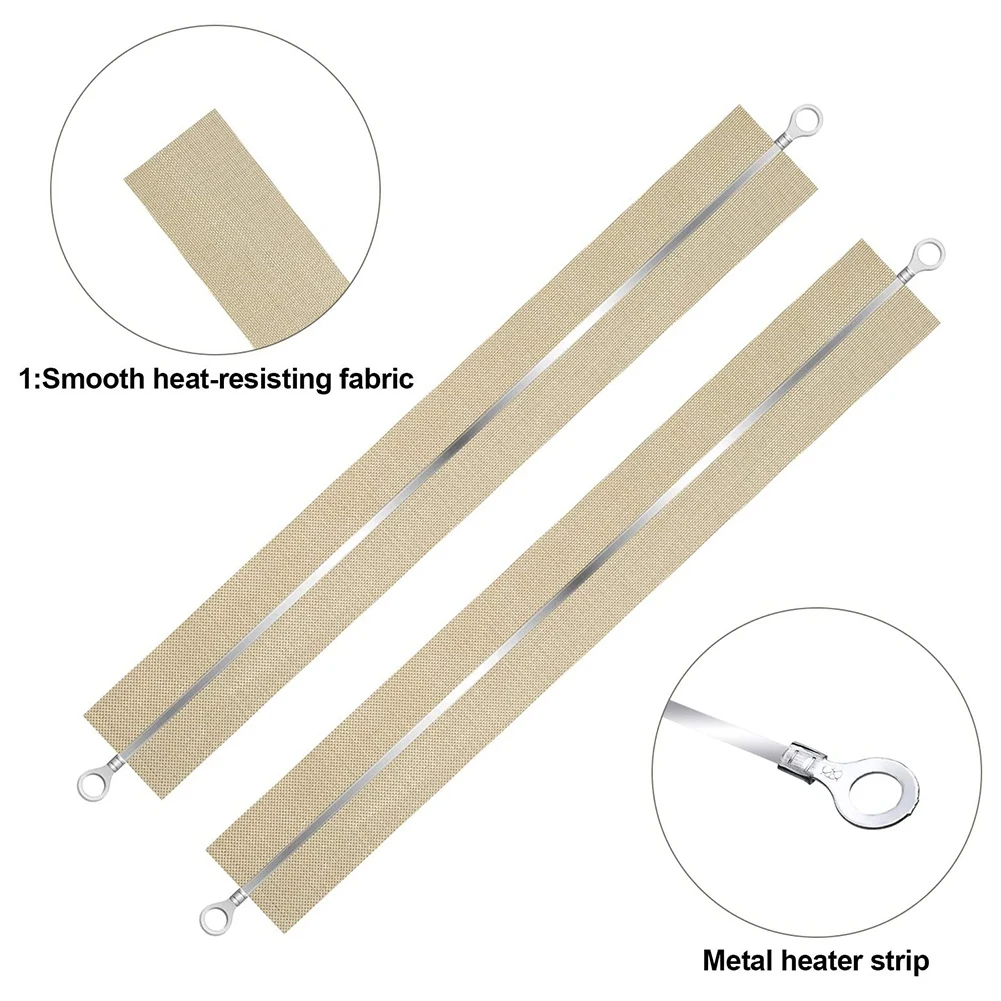 10 Pieces Impulse Sealer Replacement Parts Impulse Sealer Heating Elements Service Spare Repair Parts Kit for FS-200