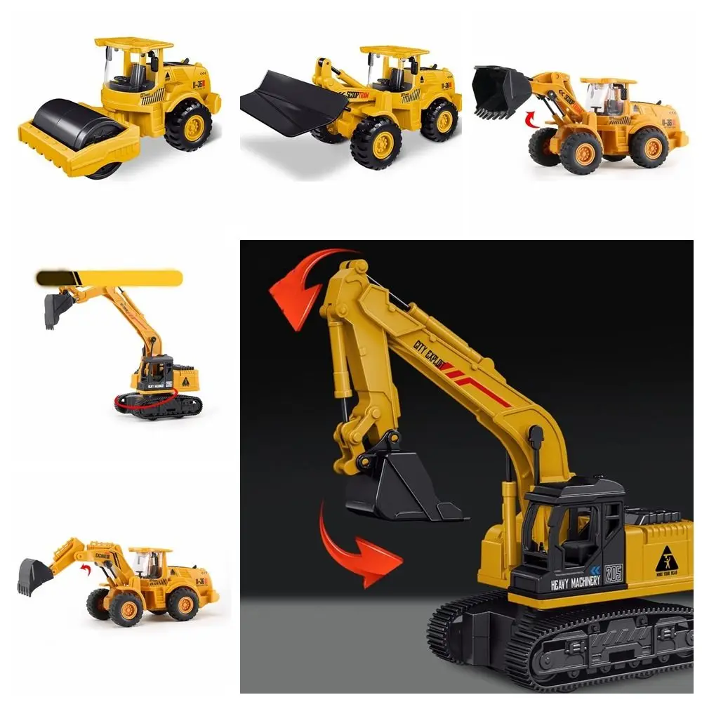 Tractor Toy Plastic City Construction Excavator Models Crane Dump Truck Manual Skills Development Engineering Inertia Car Boys