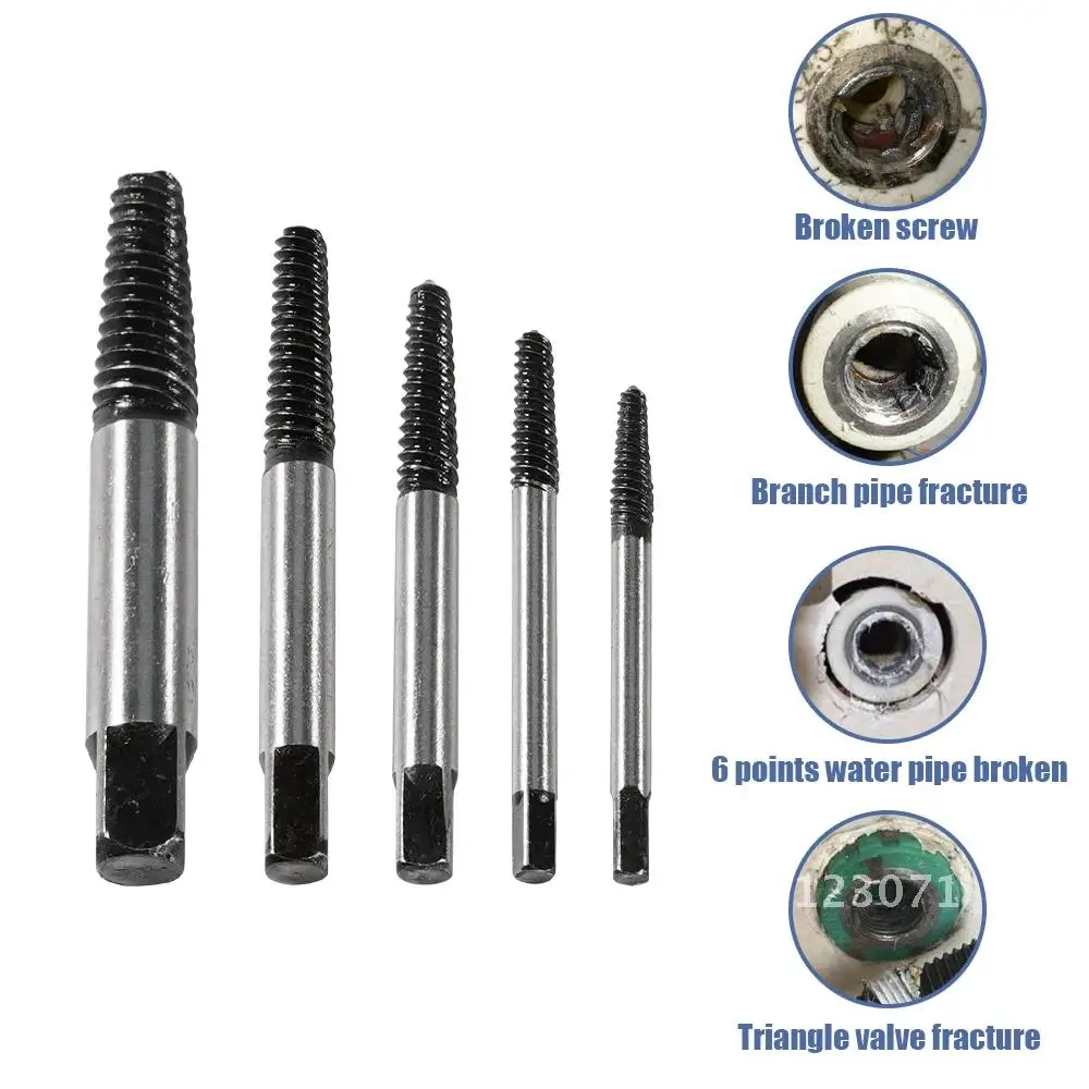 

3/5Pcs Broken Screw Removal Tool Mini Remover Extractor Center Drill Bit Guide Set Speed Easy Out Damaged Bolt with Storage Case
