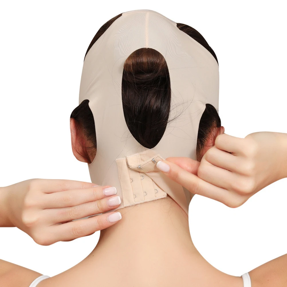 

1pc Skin Treatment Cover Facial Lifting Elastic Face Cover Sleeping Mask Skin Tightening Full Face Mask Anti-Wrinkle Double Chin