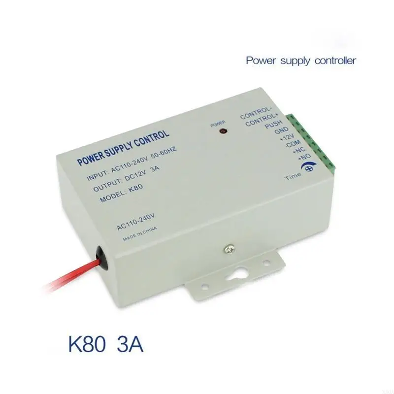 DC12V 3A Power Supply Controller Door Access System Accessories for Office Buildng Apartment Video Doorbell Bolt Lock 