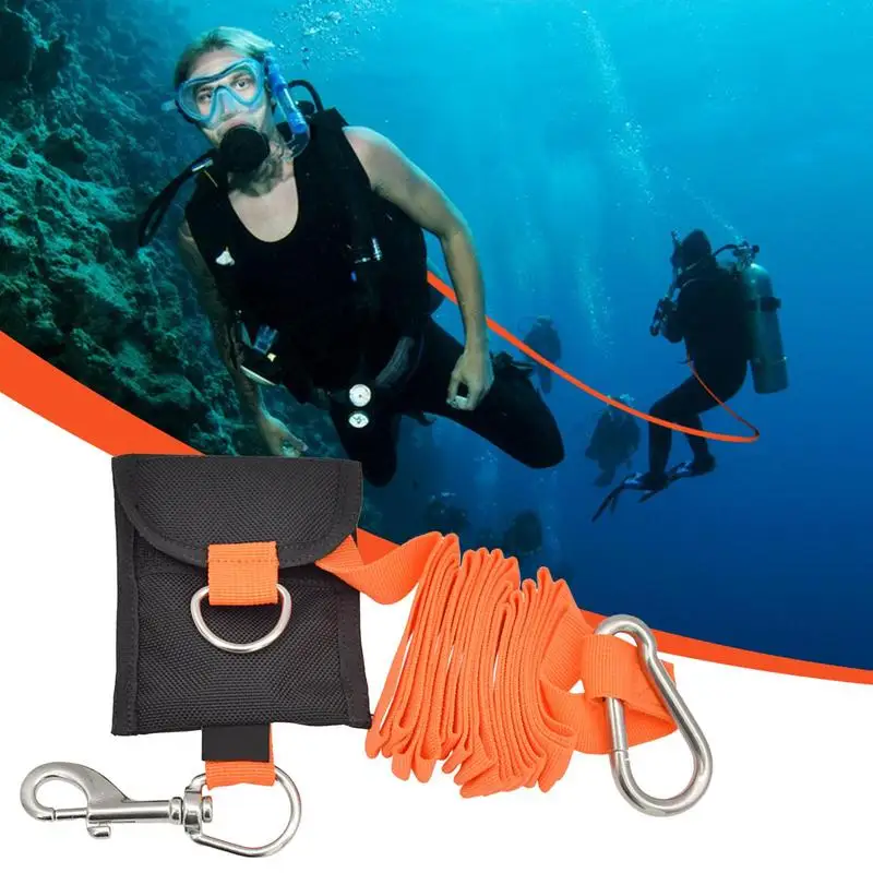 

Freediving Rope 8.5 Ft Free Diving Rope Lanyard Scuba Diving Accessories Anti-Lost Strap With Carabiner Underwater Diving Tool