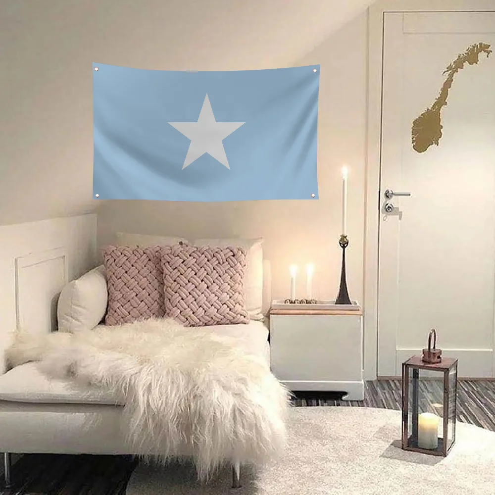 1pc SKY FLAG Somalia Flag Flags And Banners Four Hole Polyester Outdoor Decor Room Aesthetic