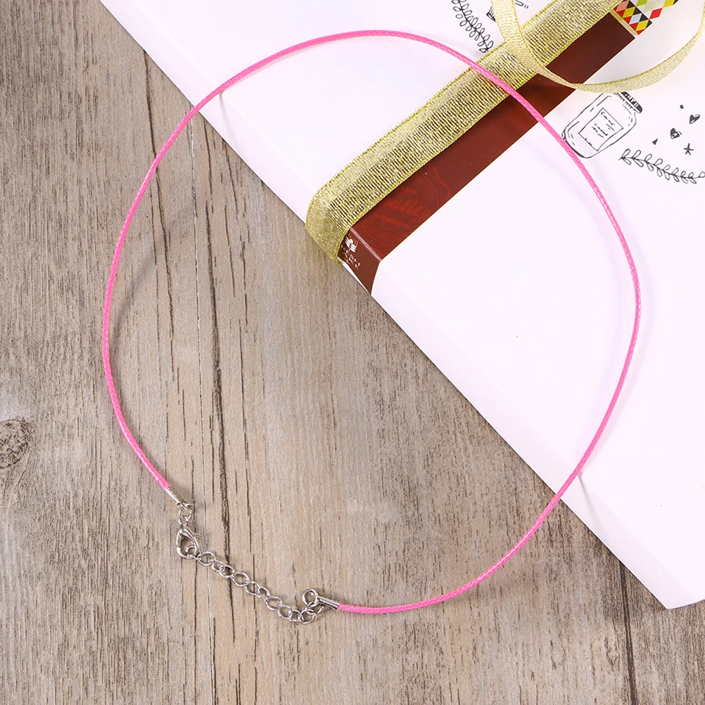 

50pcs 2Mm Necklace Cord Lobster Clasp Durable Lightweight Diy Jewelry Making String For Necklaces Bracelets Anklets Necklace