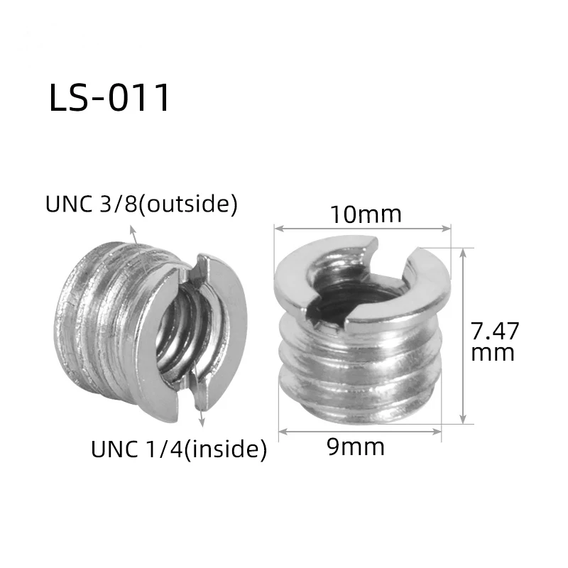 5 PCS Camera Accessories Camera Screw Conversion Nut 1/4 To 3/8 Inch Adapter Mount for Camera Tripod Monopod Ball Heads