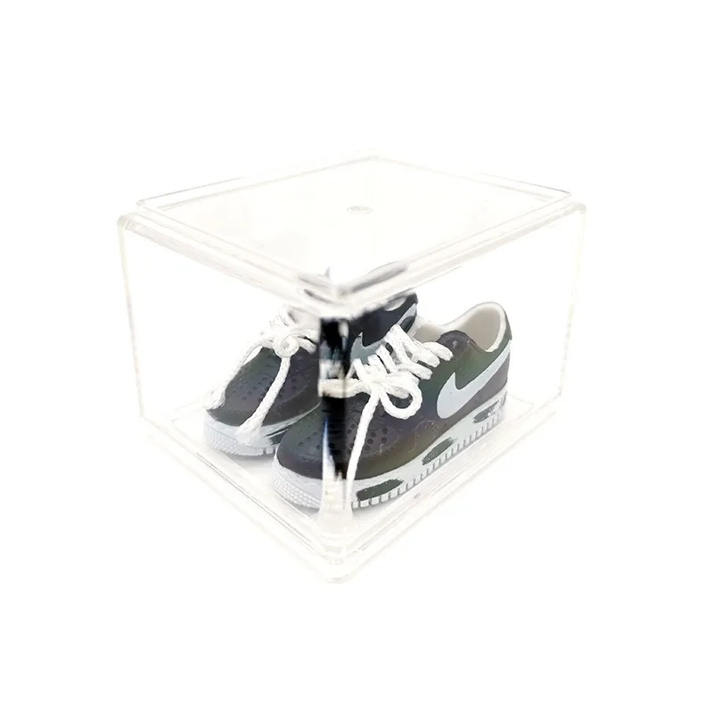 Shoe mold, No. 1 mini 3D three-dimensional basketball shoes, transparent display box, car ornament, home display