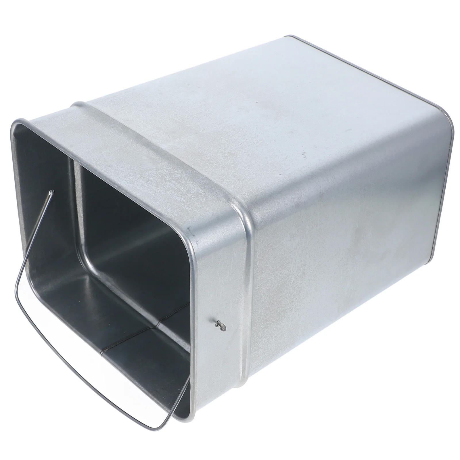 

Galvanized Steel Trash Can Inner Bucket Metal Waste Bin Large Capacity Bathroom Kitchen Office Home Stackable Countertop
