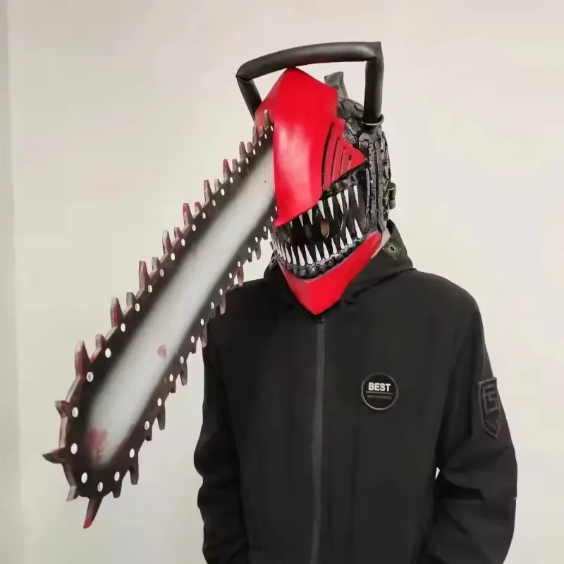 

Character Latex Helmet Chainsaw Mask Cosplay Anime Costume Halloween Party Props Birthday Gift Accessories New Male