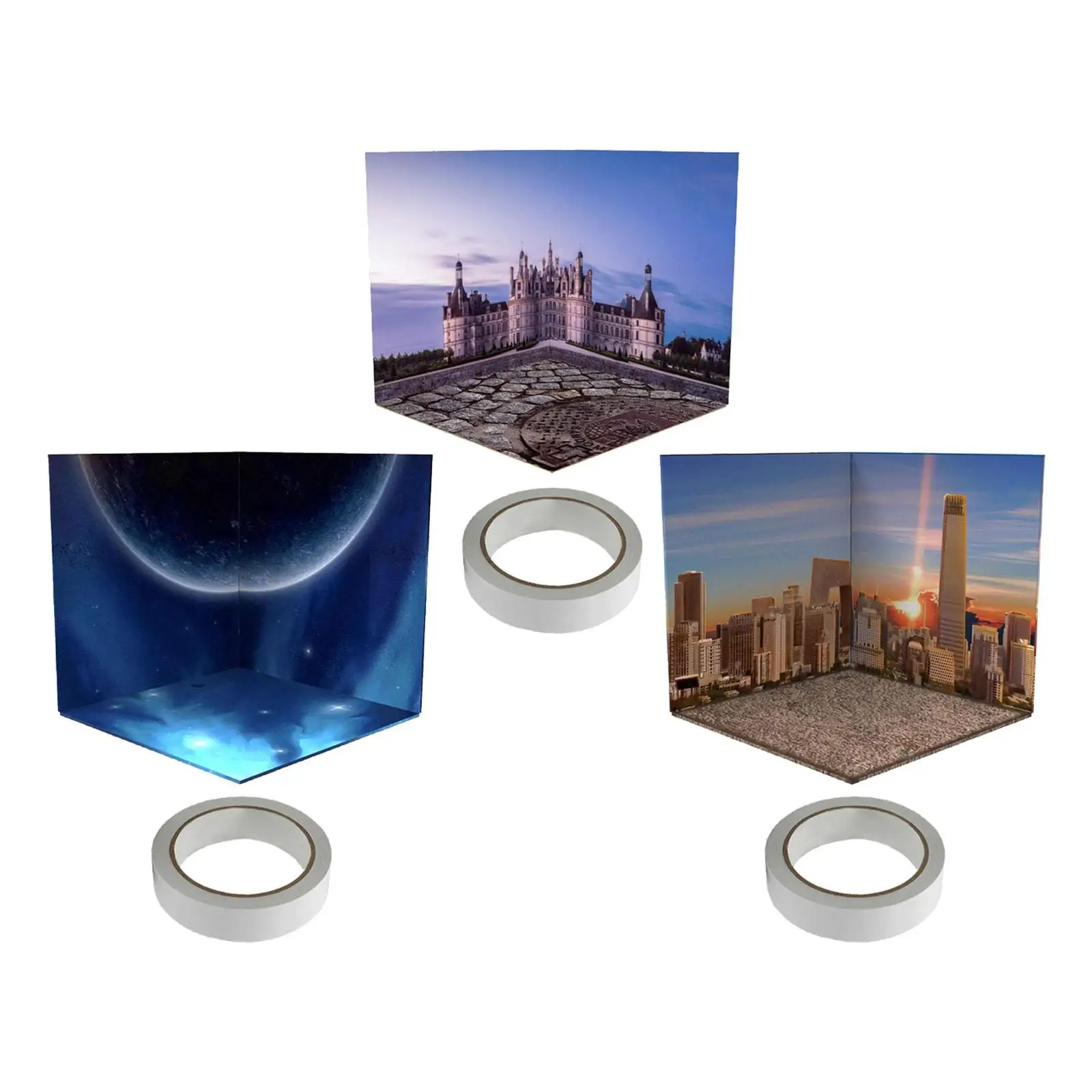 نموذج مشهد خلفية بمقياس 1/12 لشخصيات الحركة لعبة مشهد السيارة