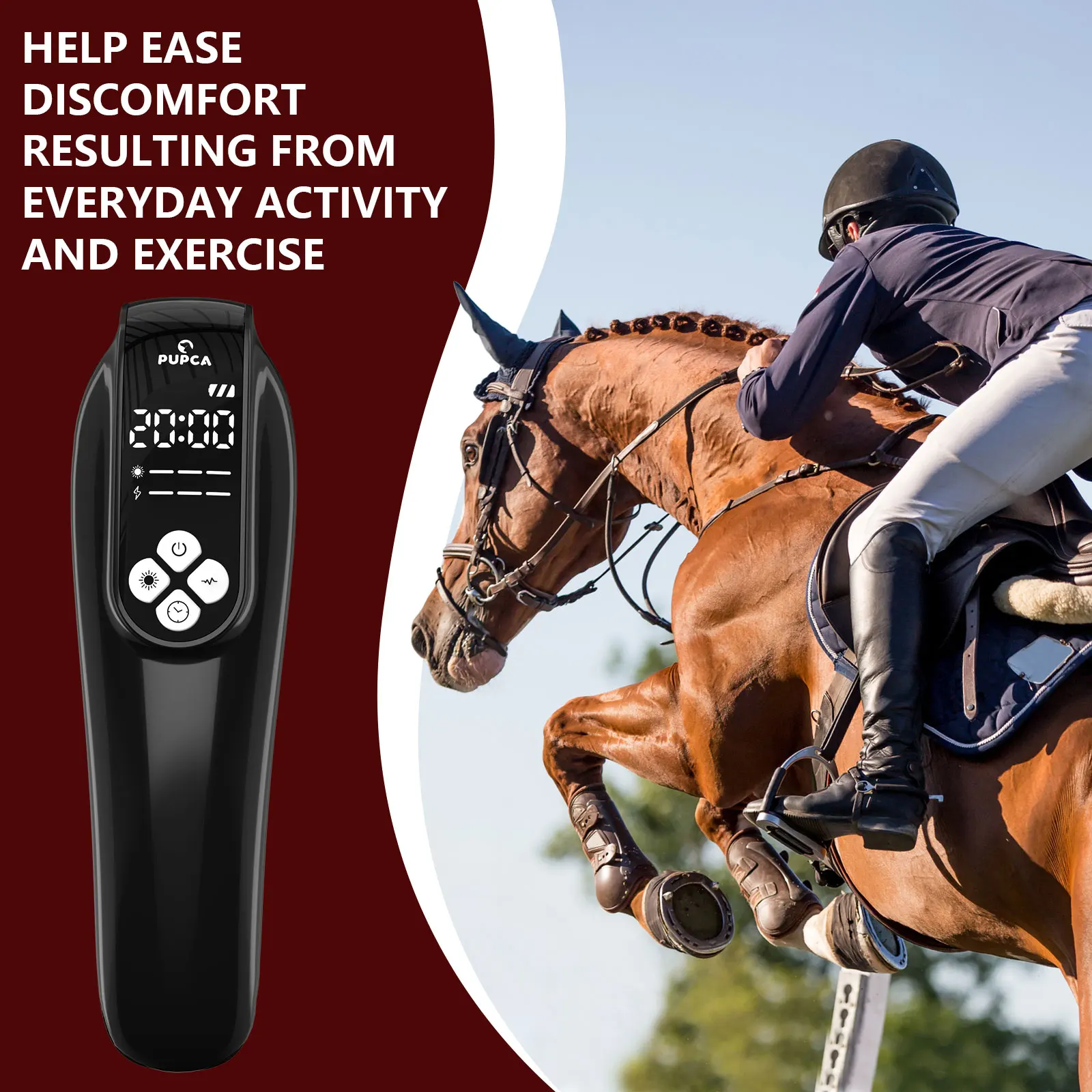 Cold laser treatment of horses wavelength 680nm808nm Red Light&TENS Therapy Device for Arthritis Heel Spurs Pain Relief Horse