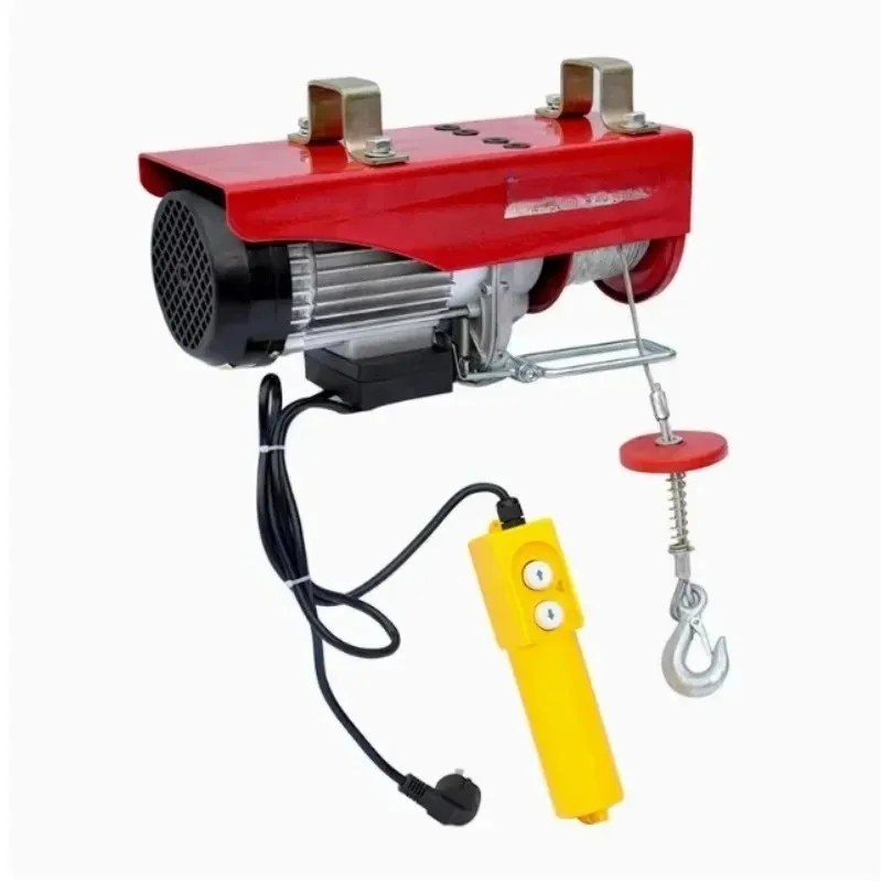 peiqi600Kg 1T Heavy Duty Wired Electric Hoist 3M 6M 12M Lift Height For Home Construction Small Crane Machine