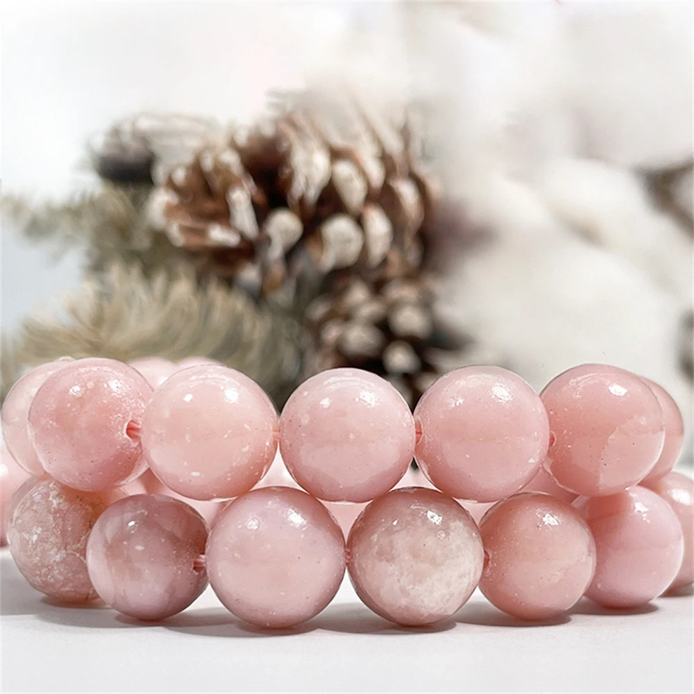 

Natural Stone Rose Quartzs Pink Crystal Cat Eye Jade Round Loose Beads 6-10mm for Jewelry Making DIY Bracelet Links Wholesale