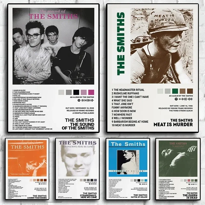 The Smiths Classics ألبوم موسيقى الروك يغطي الفن ديكور جدران المنزل صور لغرفة بار قماش اللوحة طباعة الملصقات هدية