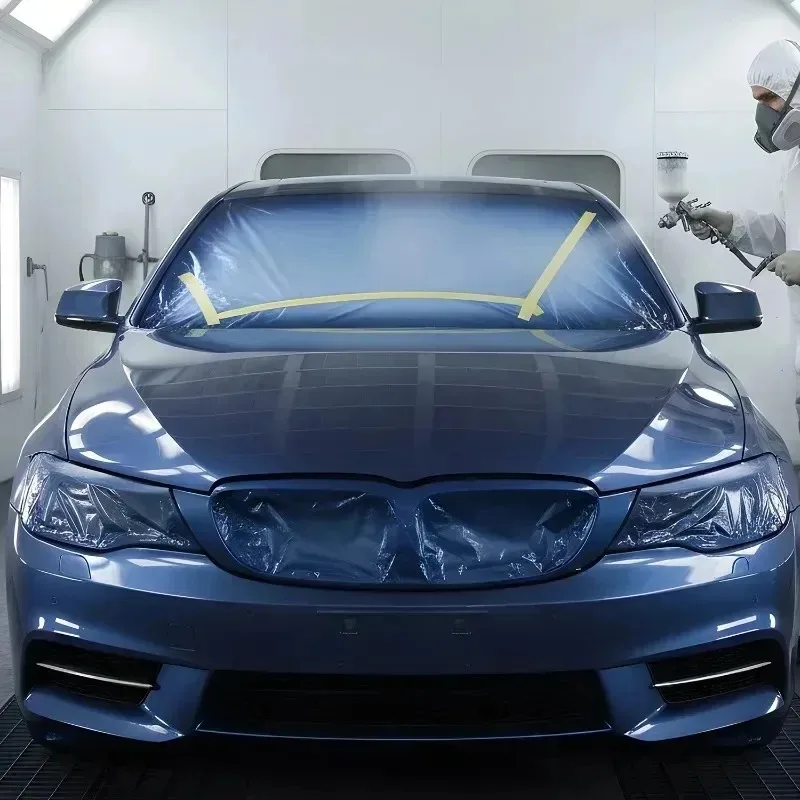 أغطية البضائع البلاستيكية، شريط غسيل السيارات بدون بقايا للرسامين، قماش قطرة بلاستيكية لطلاء فيلم طلاء رذاذ كبير