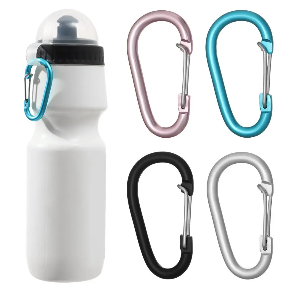

Outdoor Sports Equipment Multicolor Aluminium Alloy Carabiner Climbing Button Buckle Keychain Camping Hiking Hook