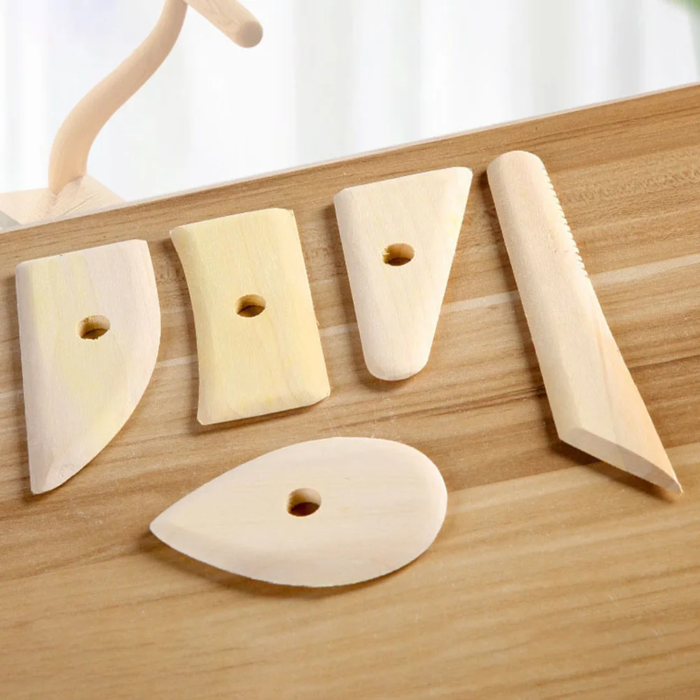 

5 Pcs Pottery Tools Clay Modelling Air Dry Sculpting Polymer Beginner Set Ceramic Carving Wax Sculpting DIY H made Crafts