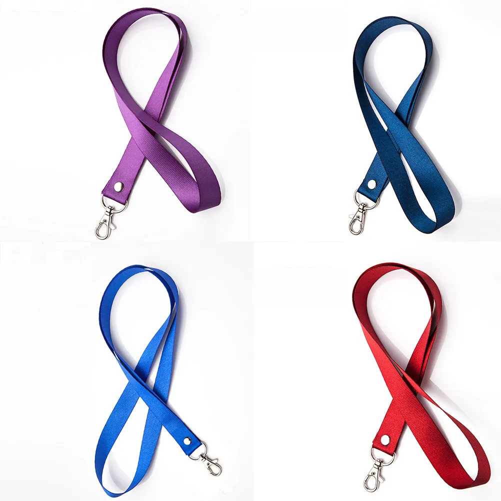 12Pcs Soft Comfortable Lanyards with Metal Clip Badge Holder Neck Strap for Id Card School Work Brand Name Tag Referee
