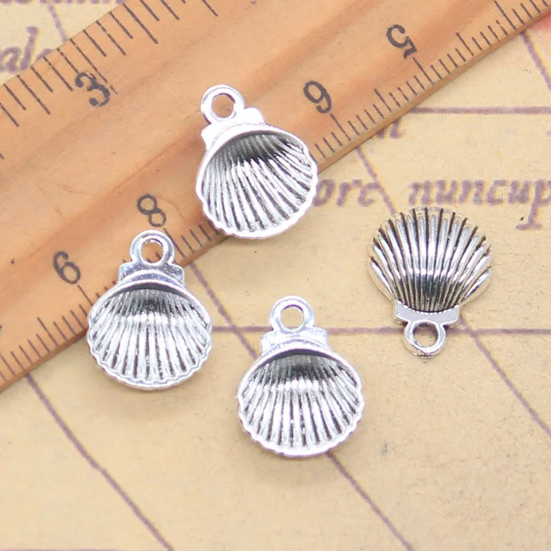 20pcs Charms Sea Shell Conch 15x12mm Antique Silver Color Pendants Making DIY Handmade Tibetan Finding Jewelry