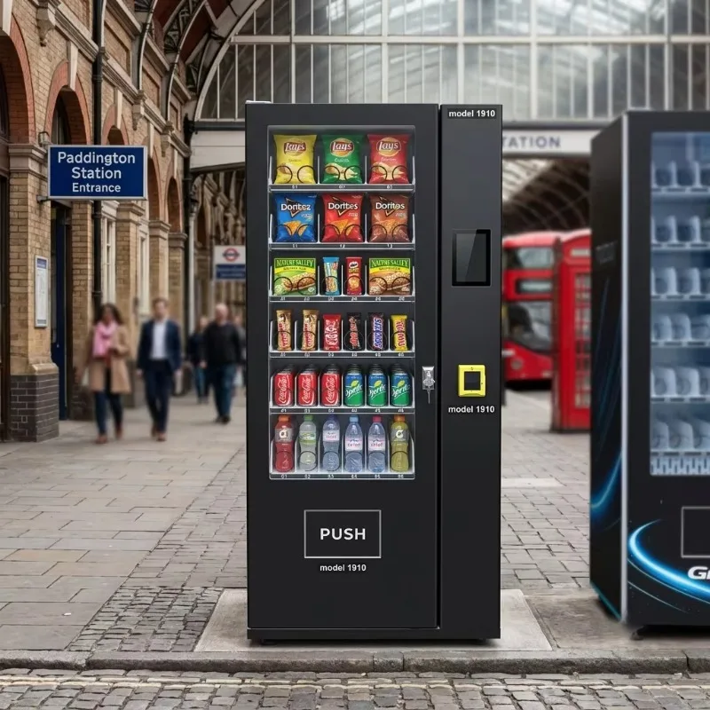 AI Smart Vending Machine Touch Screen Combo Snack Drink Automatic Vending Machine with Remote Telemetry for Retail Store