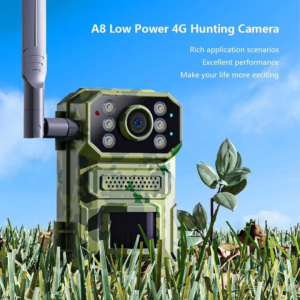Europe 4G LTE Cellular Wildlife Live Streaming Trail Battery Solar PIR Motion Alert Game Camera 940nm No Glow Night Vision IP66