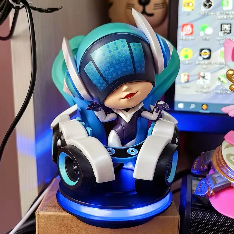 Official Authentic League Of Legends Anime Game Figure Dj Sona Music Base Periphery Collection Decoration Toys Game Peripherals