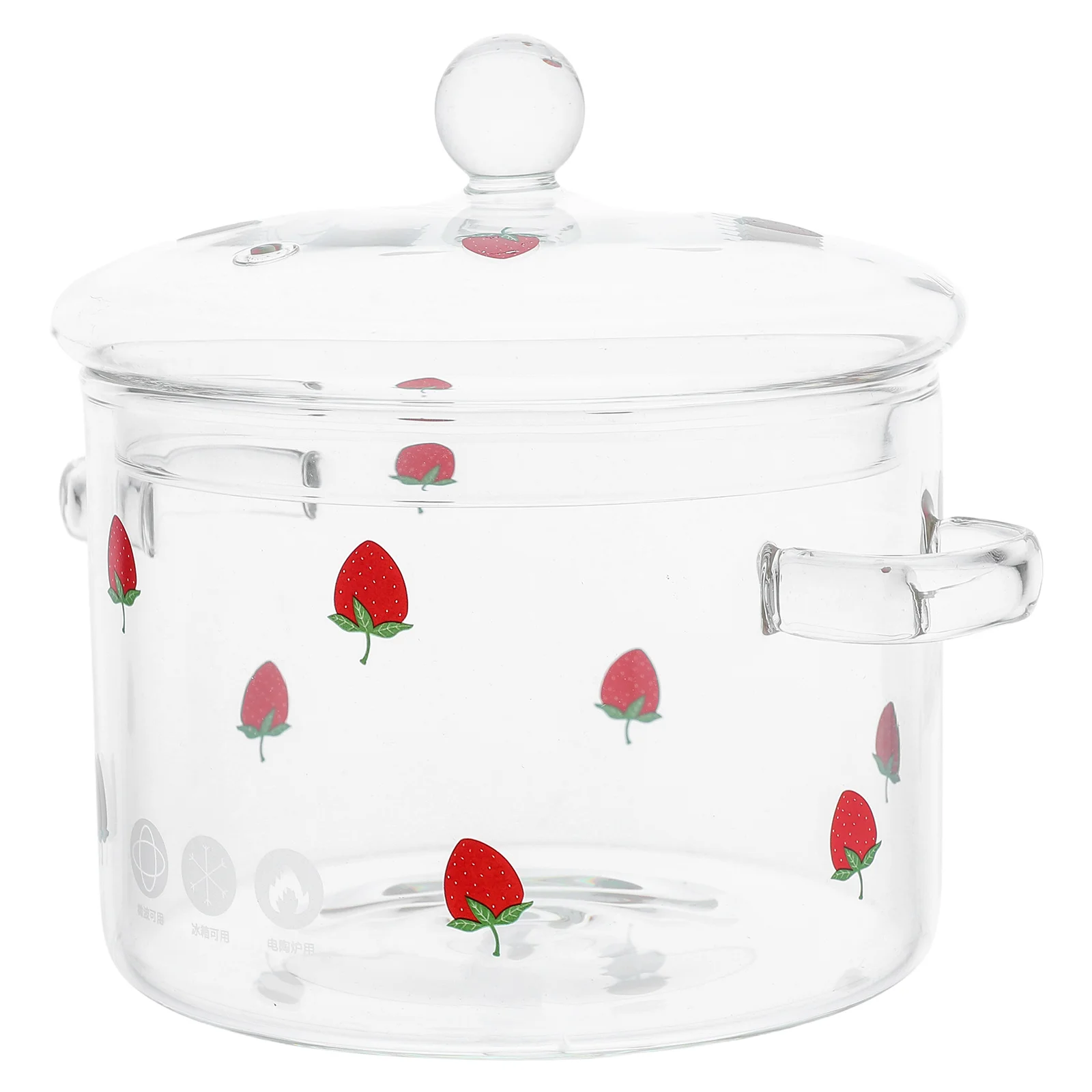 

Clear Glass Pot Glass Stove Pot Double Handles High Borosilicate Stew Soup Electric Ceramic Stove Family Size Kitchen