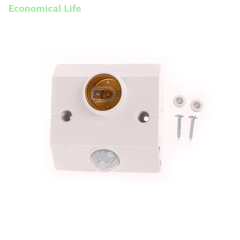 For 220V E27 LED Lamp Base Holder Human Body Induction Infrared Motion Sensor With Light Control Switch Bulb Socket Adapter