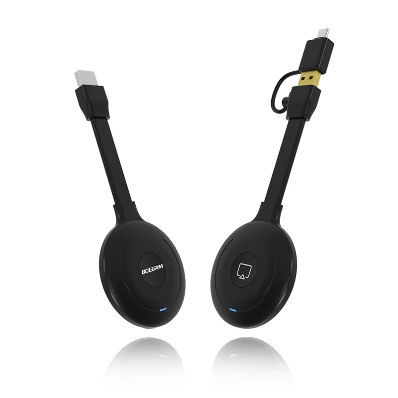 Para conferencias de negocios y aulas educativas Kit de pantalla inalámbrica portátil 1080P con transmisores y receptor USB A/C