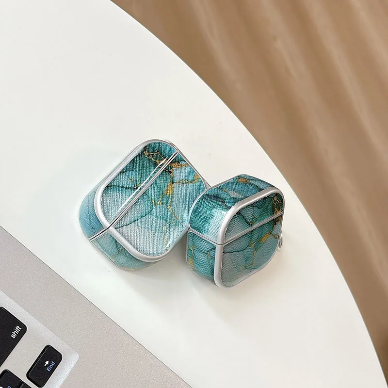 Чехол с голубым мрамором для Samsung Galaxy Buds 3 Pro Buds 3, силиконовый чехол, защитный чехол для Galaxy Buds 3 Pro Buds 3 Pro