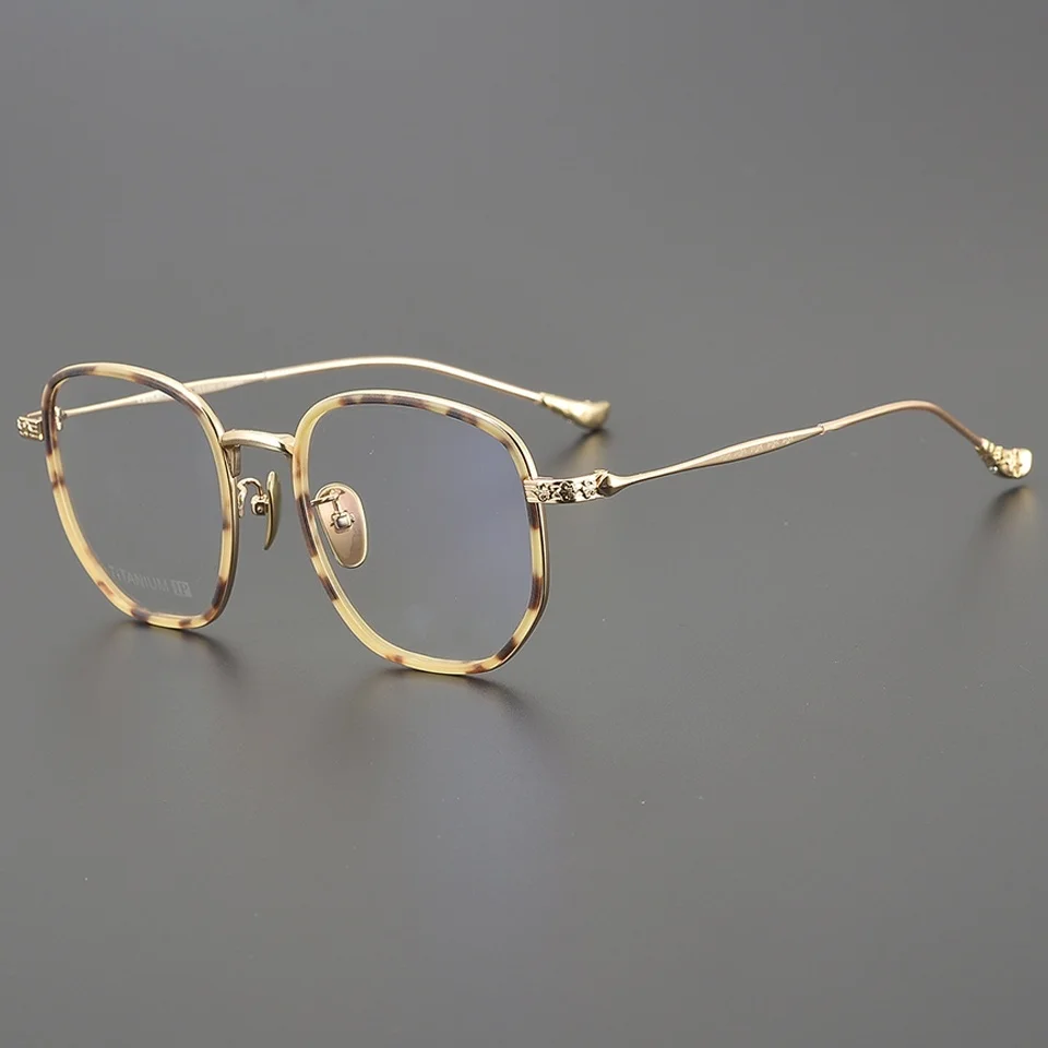 Titanium Prescription Glasses Frame For Myopia Women‘s Round Classic Personality All Fashionable Men’s Computer Reading Glasse