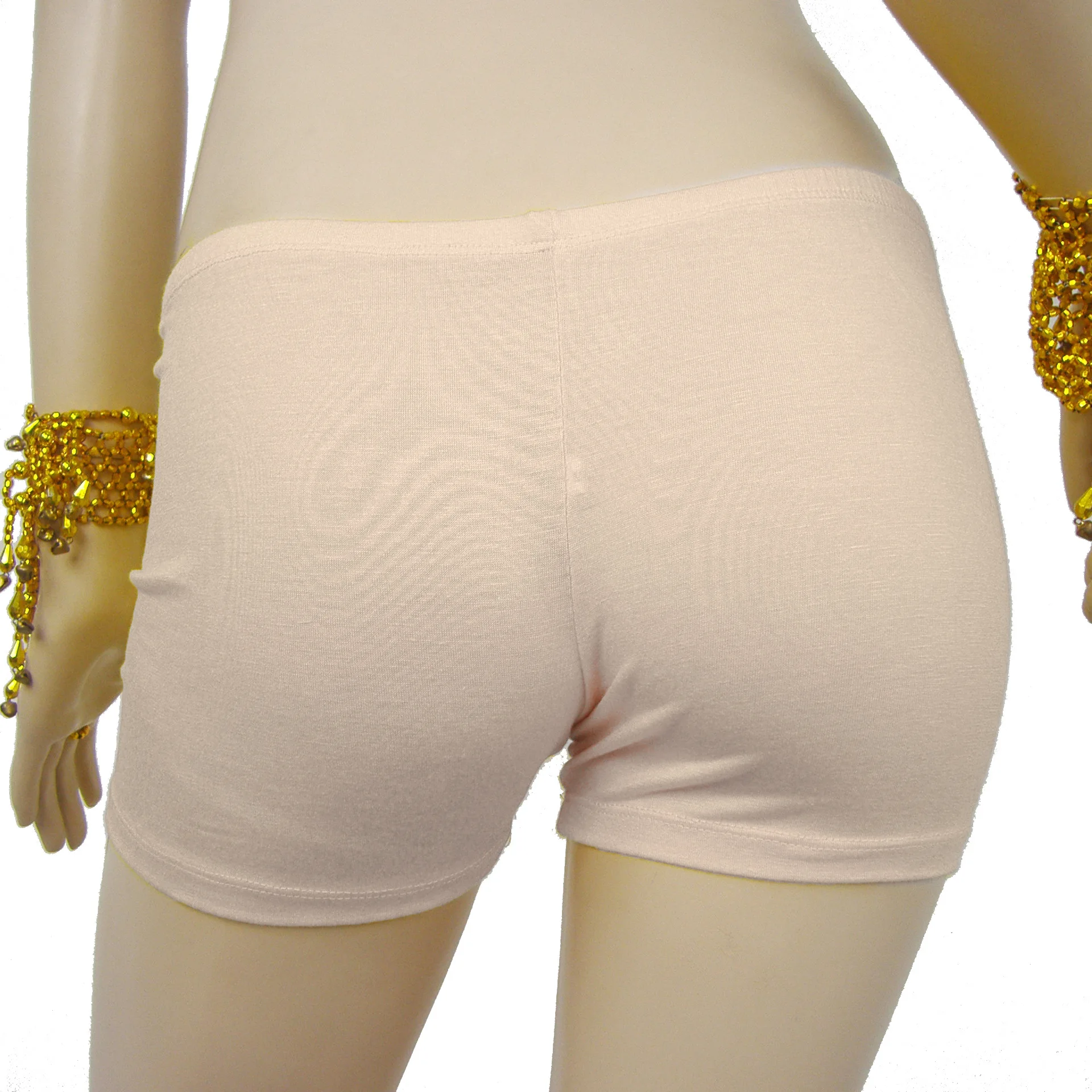 Bawełniane spodenki do tańca brzucha zapobiegające prześwitywaniu, spodenki ochronne do ćwiczeń tanecznych, spodenki z podszewką do występów.