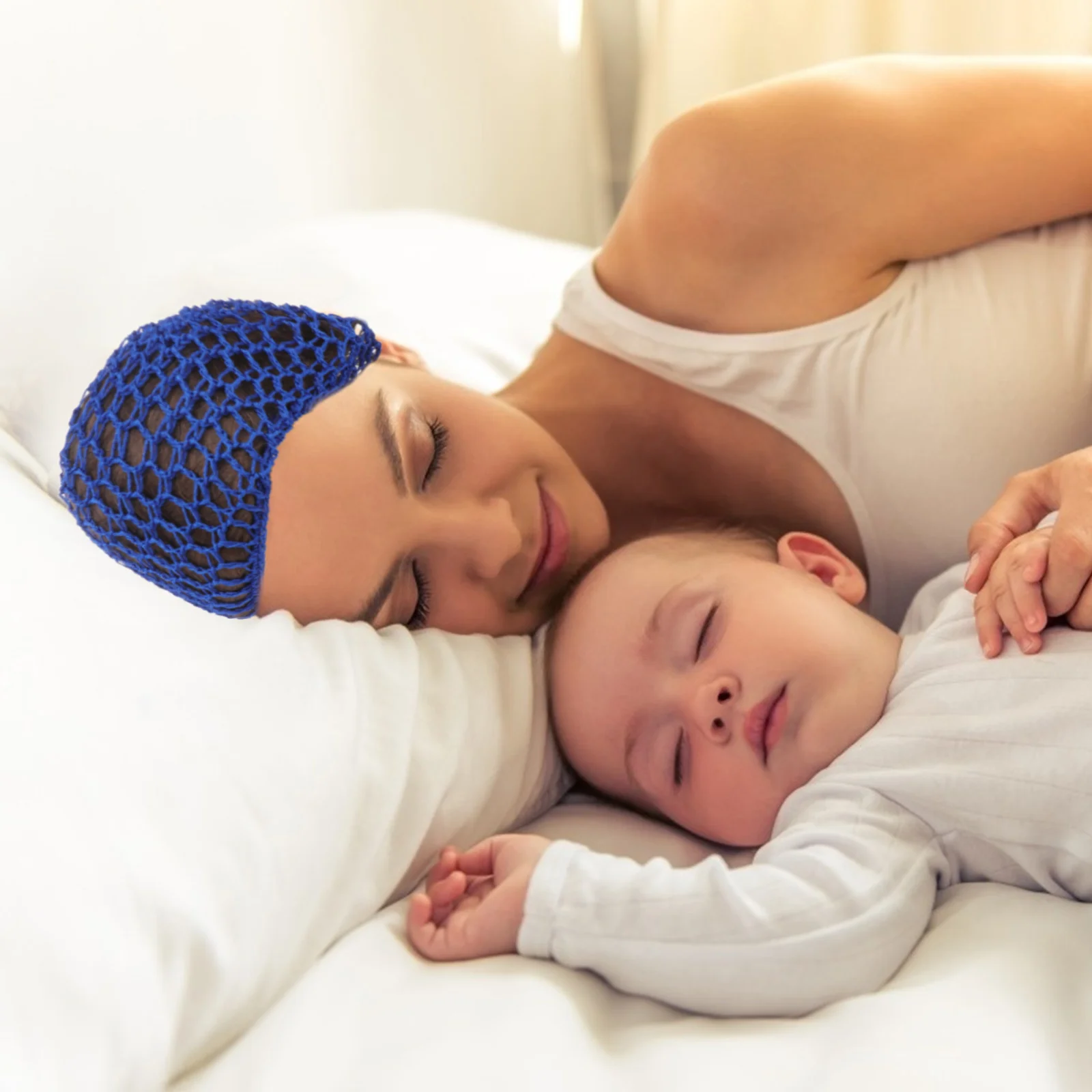 

2 Pcs Mesh Sleep Hats Women to Protect Hair Sleeping for Long Crochet Cover Net