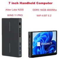 SZBOX 7 inch Handheld MINI PC Alder Lake N200 / Twin Lake N150 WINS 11 16GB LPDDR5X M.2 2242 Touch Screen Tablet WiFi6 BT5.2