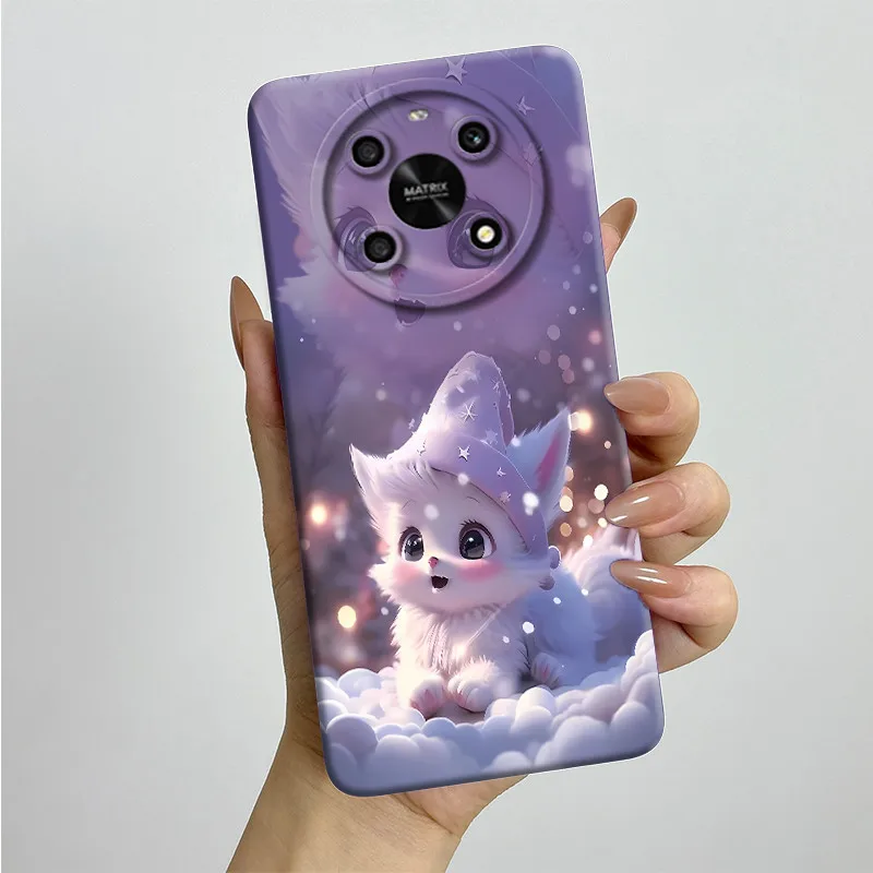 For Honor X9 4G 5G / Magic 4 Lite 4G 5G Phone Case ANY-NX1  LX1 LX2 LX3 Soft Silicone Sweet Painted Cover Cute Printed Casing