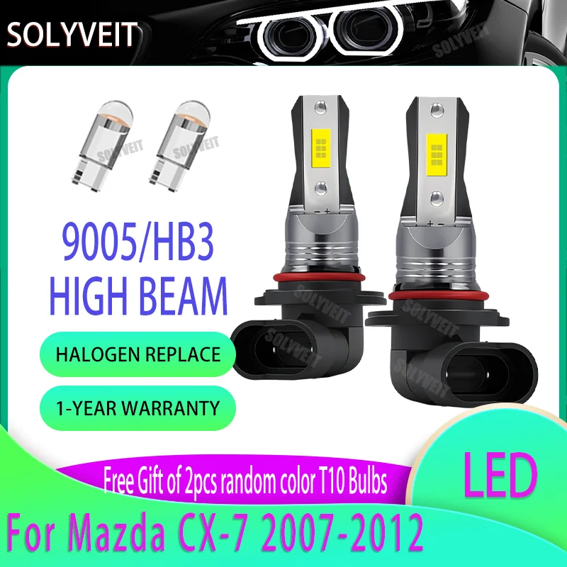 

4500LM Output Car Headlights LED Bulb HB3 High Beam Fanless Design 200% Brighter For Mazda CX-7 2007 2008 2009 2010 2011 2012