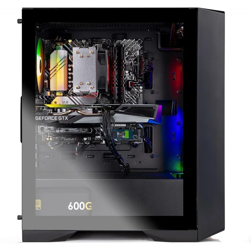 Gaming PC Desktop,  i5 12400F 2.5 GHz (4.4GHz Turbo Boost), NVIDIA GTX 1650 4GB GDDR6, 500GB SSD, 16GB DDR4 RAM 3200, 650W Gold view 2