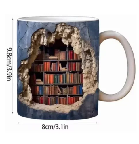 Picture 6: 3D visual effect ceramic mug home office coffee cup boys and girls graduation gift drinking cup