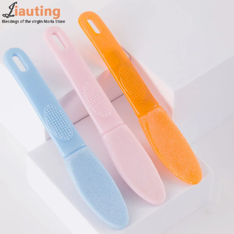 Double Sides Foot File Rasp Dead Skin Callus Remover Plastic Handle Feet Scrubber Heel Grater Pedicure Tools Foot Care Tools