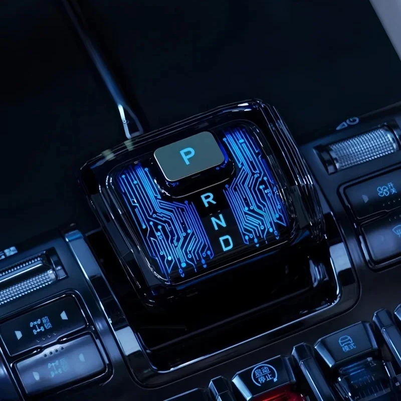 مقبض تروس كريستالي مضيء للسيارة مناسب لـ BYD ليوبارد 8 2024 2025 التحكم المركزي الخيال العلمي مقبض تروس مضيء ملحقات الرأس