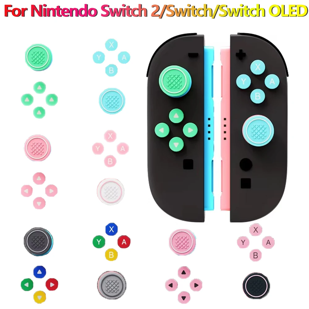 Daumenstick-Kappen für Nintendo Switch 2 Gamepad Joystick Controller Silikon Analog-Griffabdeckungen für Switch/Switch OLED Zubehör