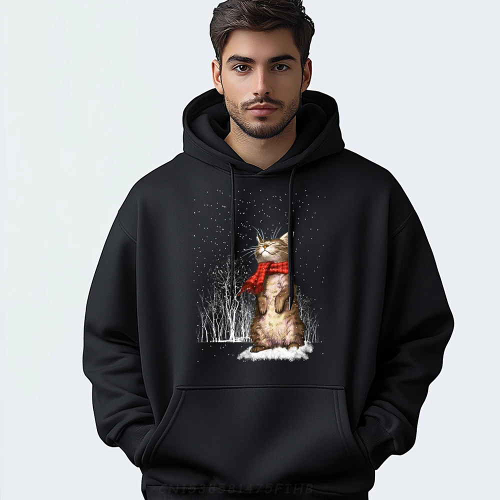 

Meowy Xmas Cats Christmas Snow Kitten Funny For Womans Mens Clothing Plus Size Adult Tops Vegan