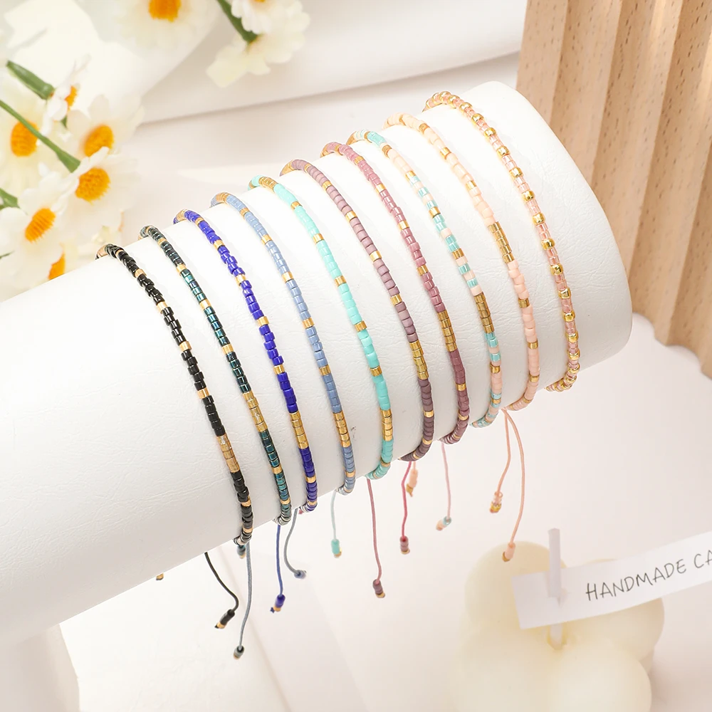 ZMZY Boho Bransoletka Miyuki Bileklik Nowa Kolekcja Femme Biżuteria Koralik Bijoux Kolorowa Ręcznie Robiona Bransoletka Bohemian