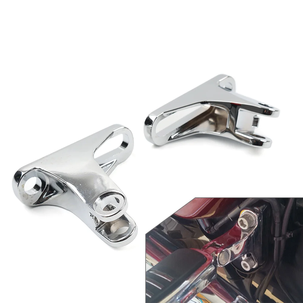 Passenger Rear Footpeg Mounting Mini Kit For Harley Touring Models 1993 1994+ Aluminum Chrome