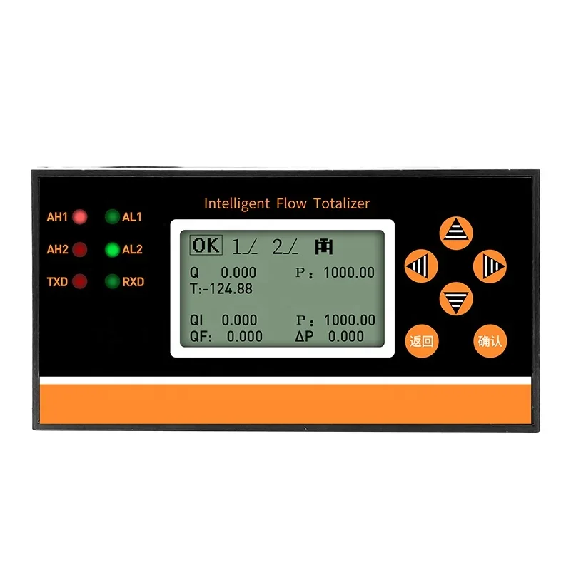 

2026 Digital Flow Totalizer Pulse 4-20mA RS485 Input Temperature Pressure Compensation Liquid Steam Gas Flow Display Data Logger