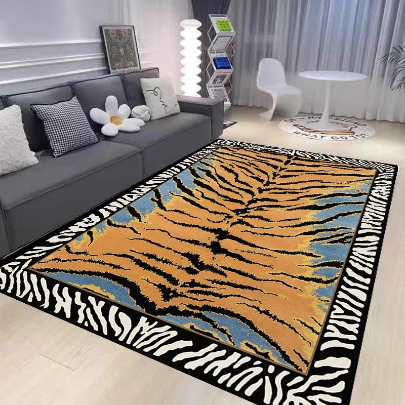 

Leopard Animal Print Living Room Carpet Fashion Light Luxury Decorate Coffee Tables Mat Large Area Bedroom Rug ковер Tapis 러그