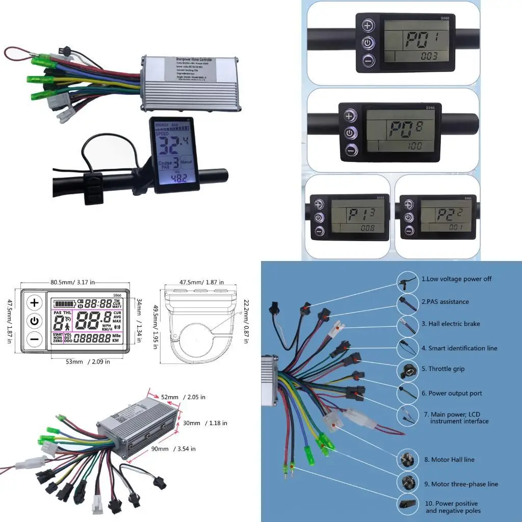 

High Visibilities LCD Speed Controller Electric Bike Mountain Cycle Display