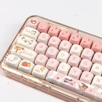 Cute Fall Puppy Gradient Key Cap MOA Profile 140 Keys/set of Small Tilt Thermal Sublimation Mechanical Keyboard Customization