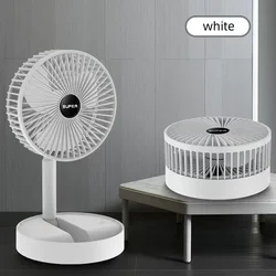 Stand Fan, 6 Inch Folding Portable Telescopic Floor/USB with Rechargeable Battery,3 Speeds Super Quiet Adjustable Height